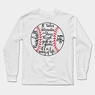 Eat Sleep Baseball Repeat Funny Baseball Players Kids Boys Long Sleeve T-Shirt